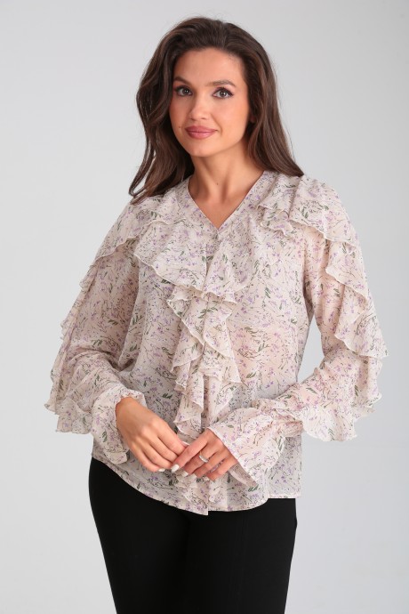 Блузка MODEMA 548-1 розовый размер 44-54 #3