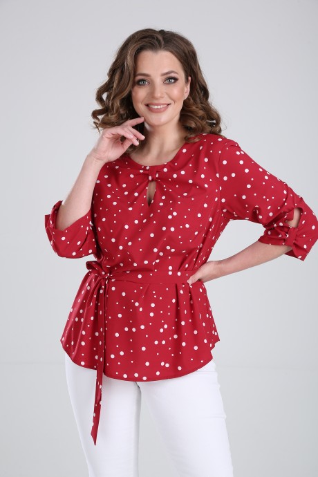 Блузка MODEMA 731-1 красный размер 50-60 #3
