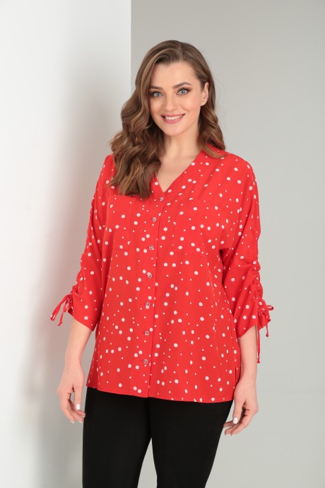 Блузка MODEMA 730-1 красный размер 48-58 #3
