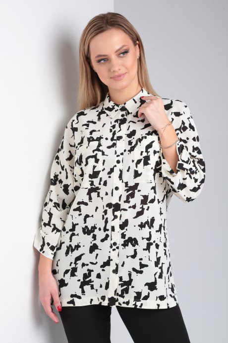 Блузка MODEMA 744 черно-белый размер 48-52 #2