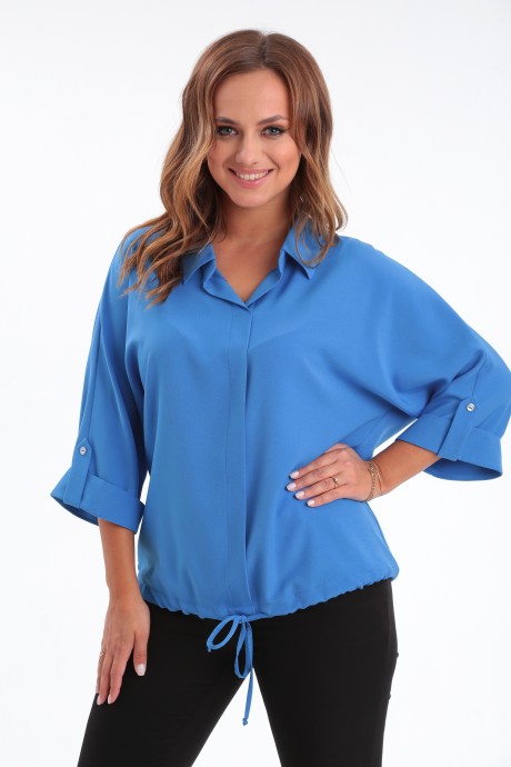 Блузка MODEMA 723-5 голубой размер 48-58 #3