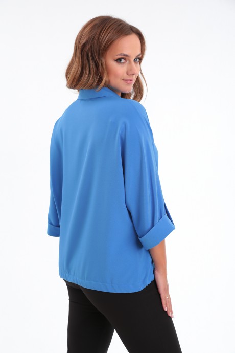 Блузка MODEMA 723-5 голубой размер 48-58 #5
