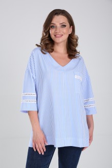 Блузка MODEMA 767 /2 голубая полоска