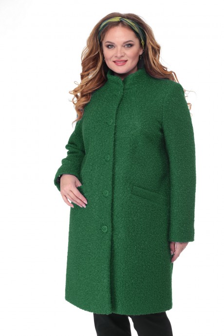 Пальто БелЭльСтиль 786 зеленый размер 46-60 #1