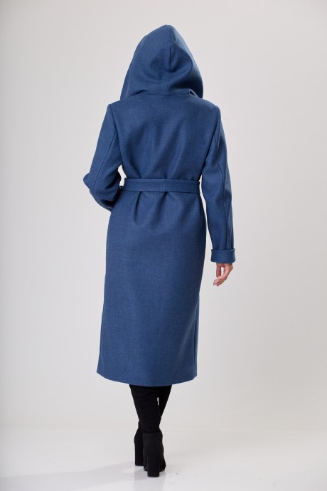 Пальто БелЭльСтиль 838 синяя лазурь размер 46-56 #2