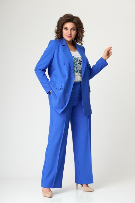 Жакет (пиджак) БелЭльСтиль 848 голубой размер 42-48 #4