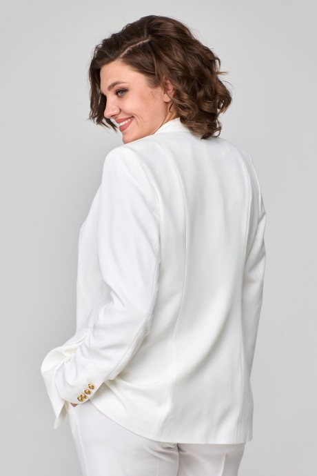 Жакет (пиджак) БелЭльСтиль 205 белый размер 42-62 #4