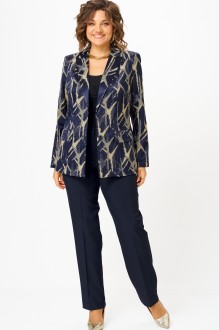 Костюм/комплект БелЭльСтиль 412+596 синий+золото #1