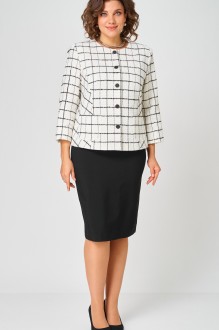 Костюм/комплект БелЭльСтиль 861+557 бело-черный