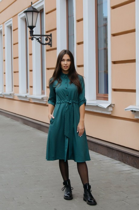 Платье Krasa 184-20 зеленый размер 42-46 #1