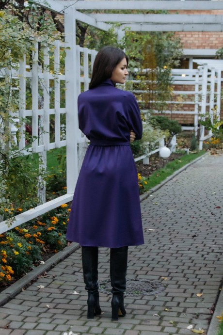 Платье Krasa 154-20 фиолетовый размер 42-46 #4