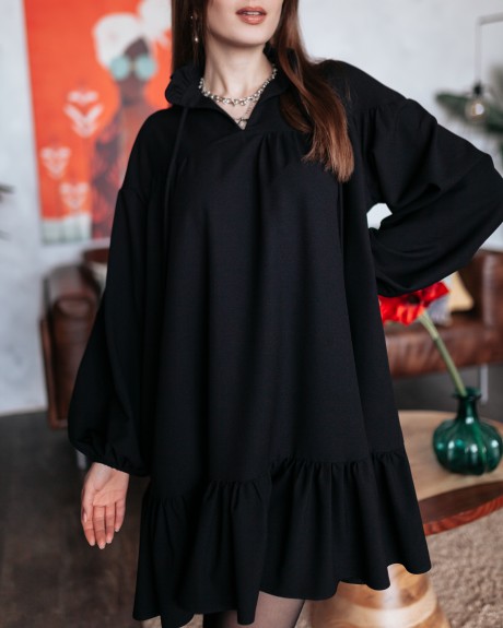 Платье Krasa М235-21 черный размер 42-46 #2