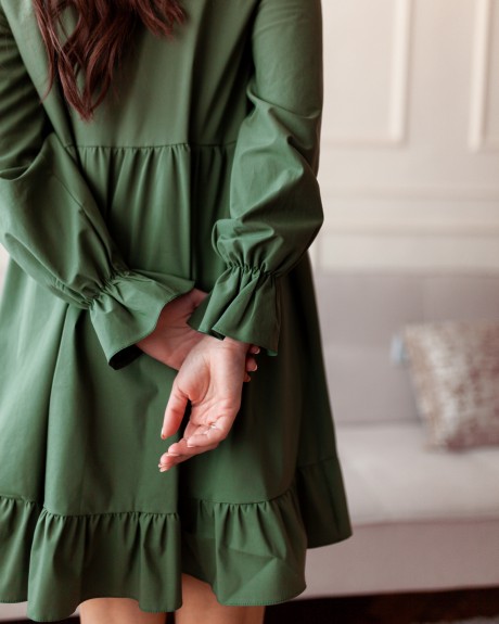 Вечернее платье Krasa 230-20 зеленый размер 42-46 #4