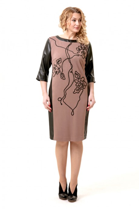 Платье Rumoda 2002 коричневый размер 52-58 #2