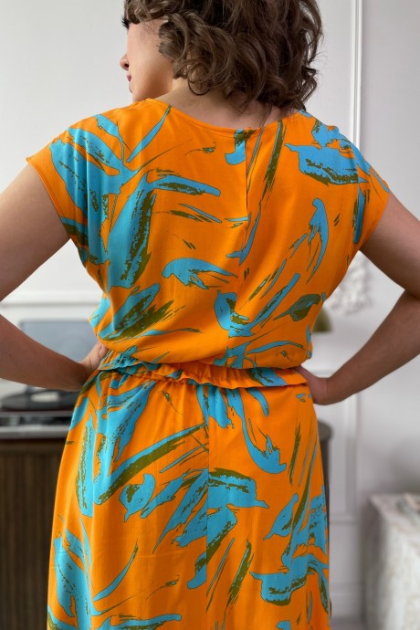 Платье Rumoda 2131 оранжевый размер 44-50 #6