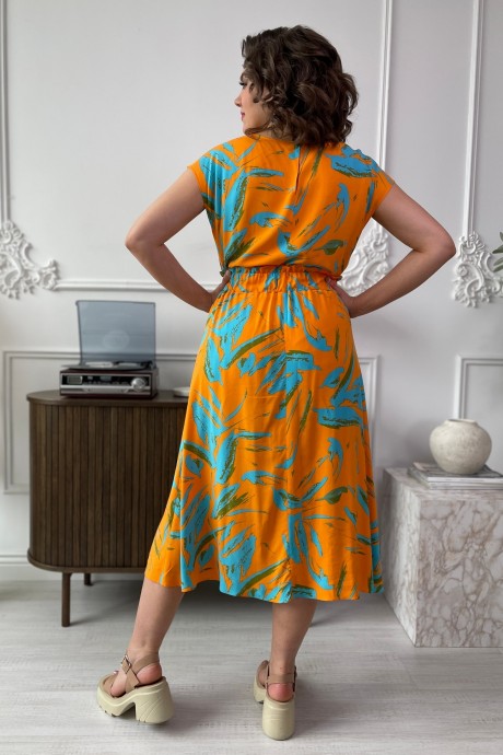 Платье Rumoda 2131 оранжевый размер 44-50 #7