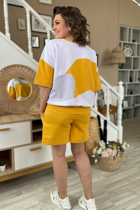 Костюм Rumoda 2134 двойка желтый размер 54 #8