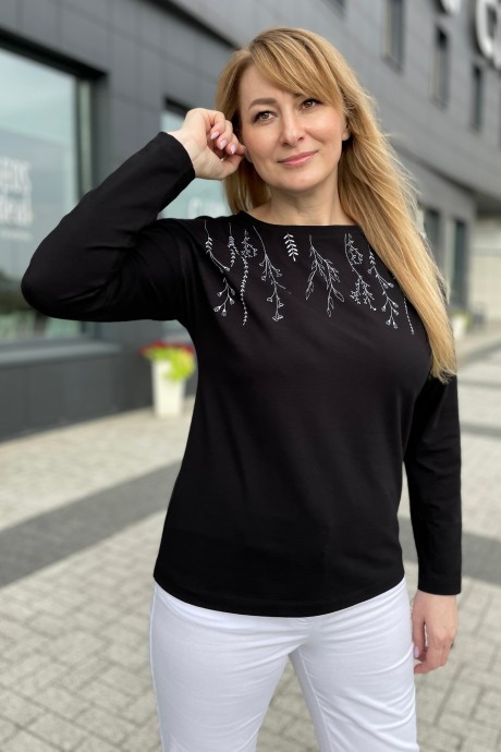 Джемпер (кофта) Rumoda 2152 дл.р. черный размер 46-52 #3