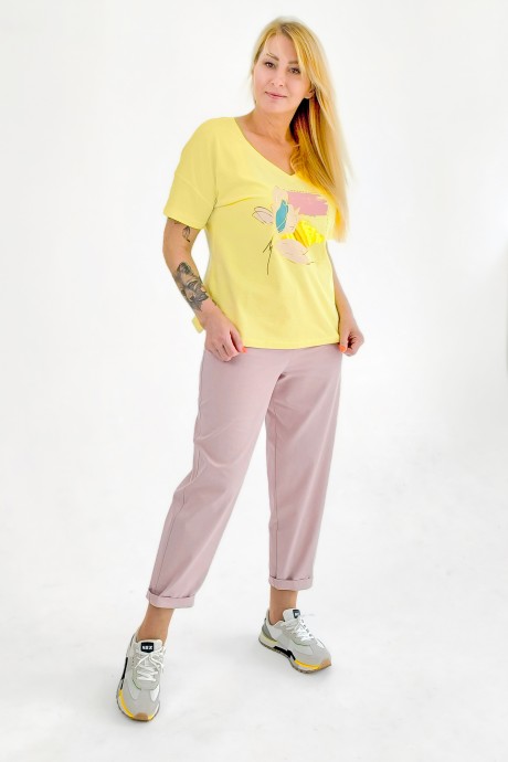 Брюки Rumoda 2192 розовый размер 42-48 #4