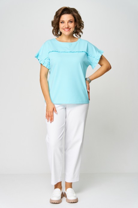 Футболка Rumoda 2264 голубой размер 46-60 #4