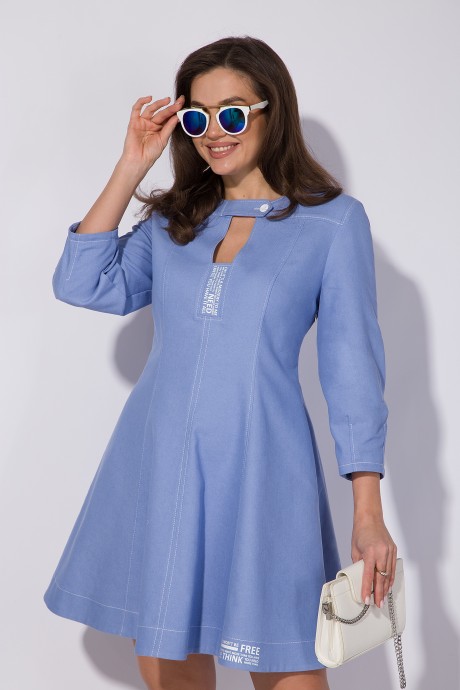 Платье INPOINT 155 голубой размер 48-54 #3