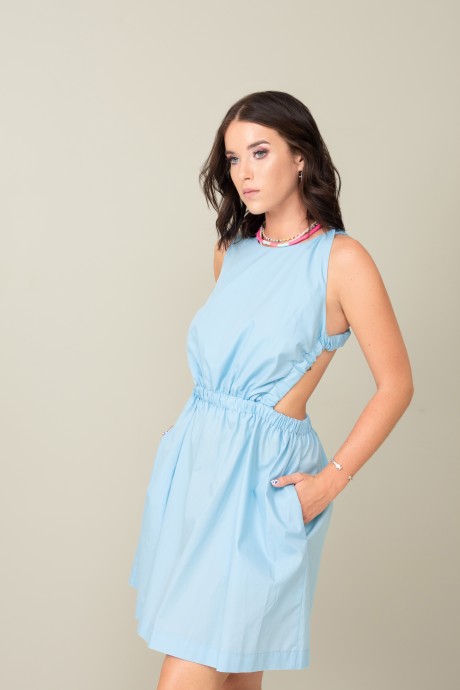Платье JRSy 2054 голубой размер 42-46 #1