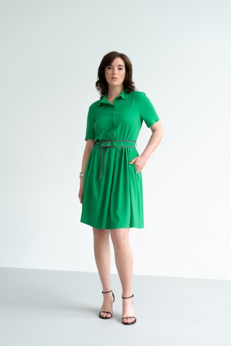 Платье JRSy 2142 зелень размер 42-46 #1