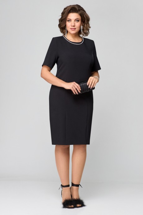 Платье N.O.W. 1378 черный размер 50-54 #1