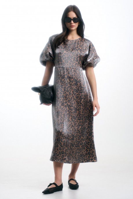 Платье Milmil 1022-24 леопард размер 42-52 #1