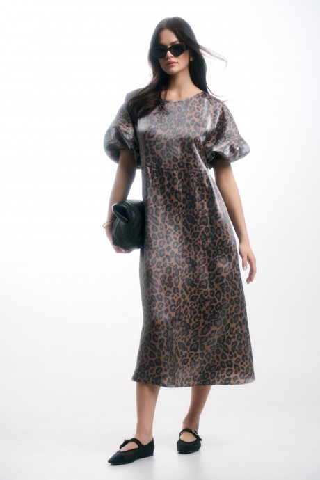 Платье Milmil 1022-24 леопард размер 42-52 #4