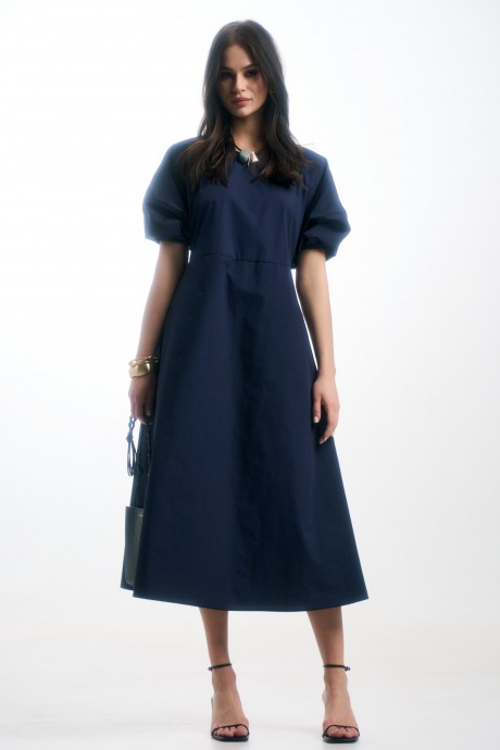 Платье Milmil 1022-24 темно-синий размер 42-52 #3