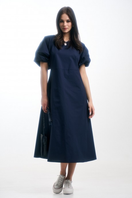 Платье Milmil 1022-24 темно-синий размер 42-52 #4