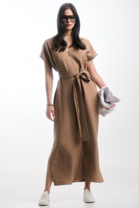Платье Milmil 1113 бежевый размер 42-52 #4