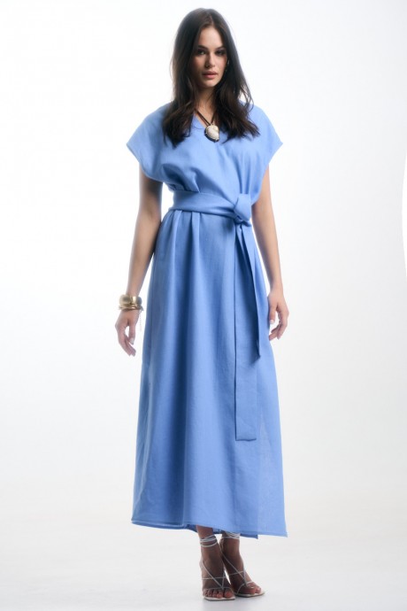 Платье Milmil 1113 голубой размер 42-52 #3