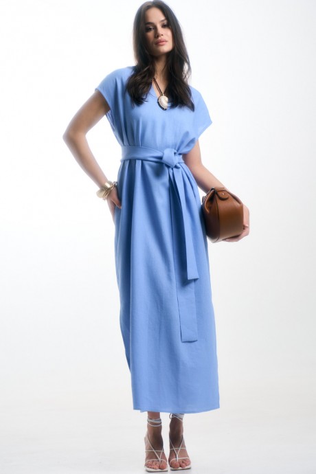 Платье Milmil 1113 голубой размер 42-52 #4