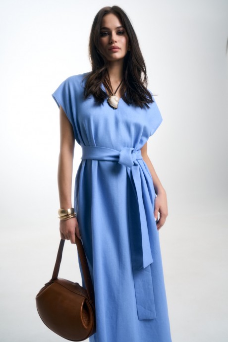Платье Milmil 1113 голубой размер 42-52 #5