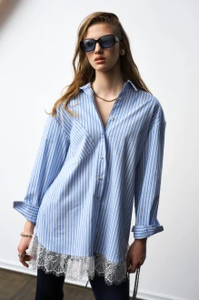 Рубашка Milmil 1314 голубой