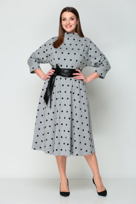 Платье Le Collect 335 -2 серый размер 48-52 #1