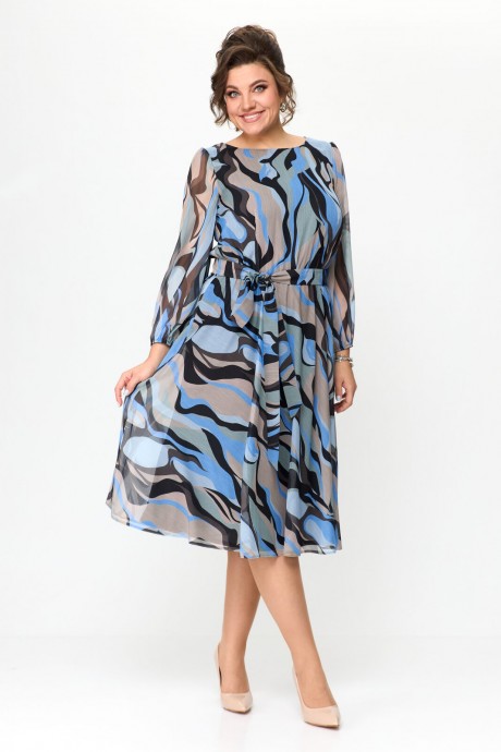 Платье Le Collect 438 разноцветный размер 46-52 #1