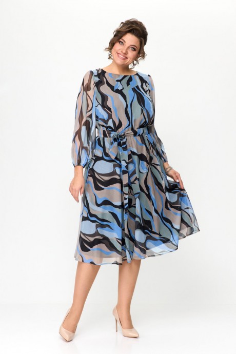 Платье Le Collect 438 разноцветный размер 46-52 #3