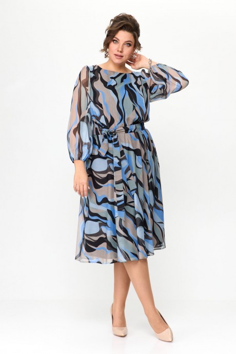 Платье Le Collect 438 разноцветный размер 46-52 #4
