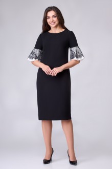 Платье Le Collect 376-1 черно - белый #1
