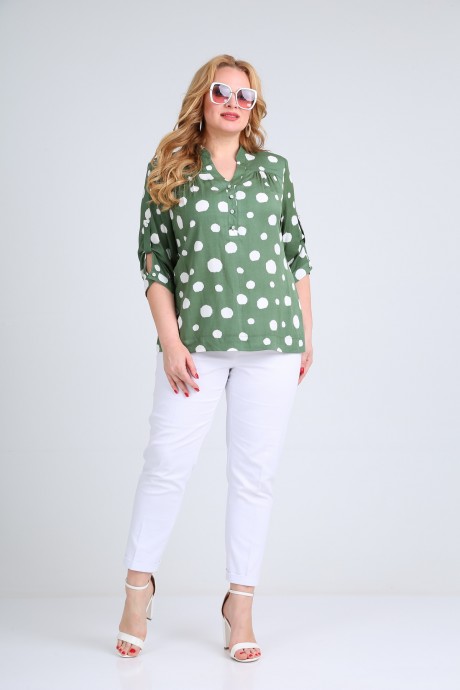 Блузка Mamma Moda 479 зеленый размер 52-66 #2
