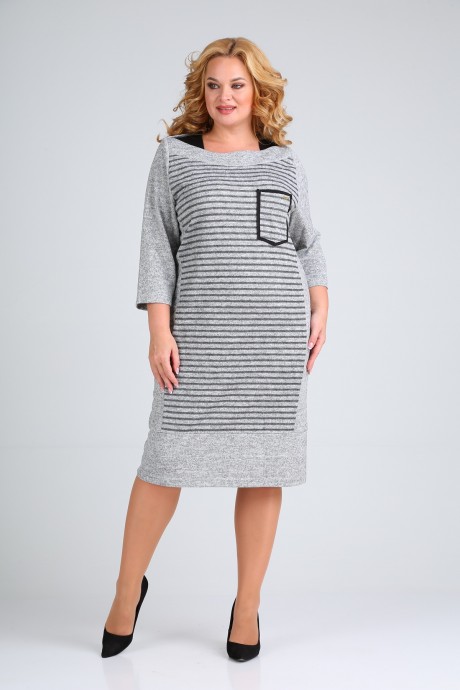 Платье Mamma Moda 695 серый размер 50-64 #3
