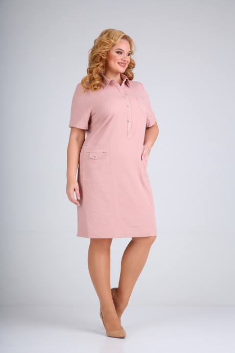Платье Mamma Moda 600 розовый размер 48-60 #2