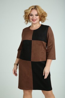 Платье Mamma Moda 689 /1 коричневый+черный #1