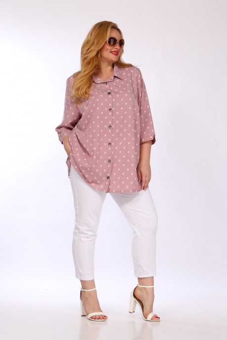 Рубашка Mamma Moda 25/1 розовый размер 54-70 #4