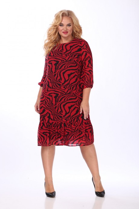 Платье Mamma Moda 731 красный с черным размер 48-58 #3
