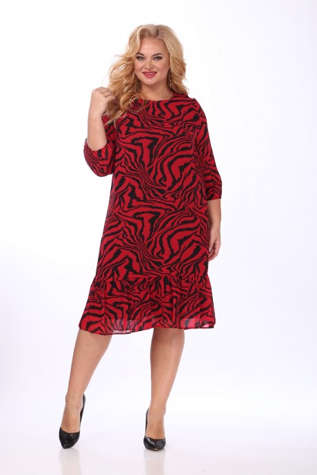 Платье Mamma Moda 731 красный с черным размер 48-58 #4