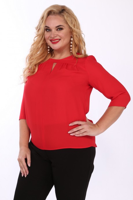 Блузка Mamma Moda 154 красный размер 46-52 #1